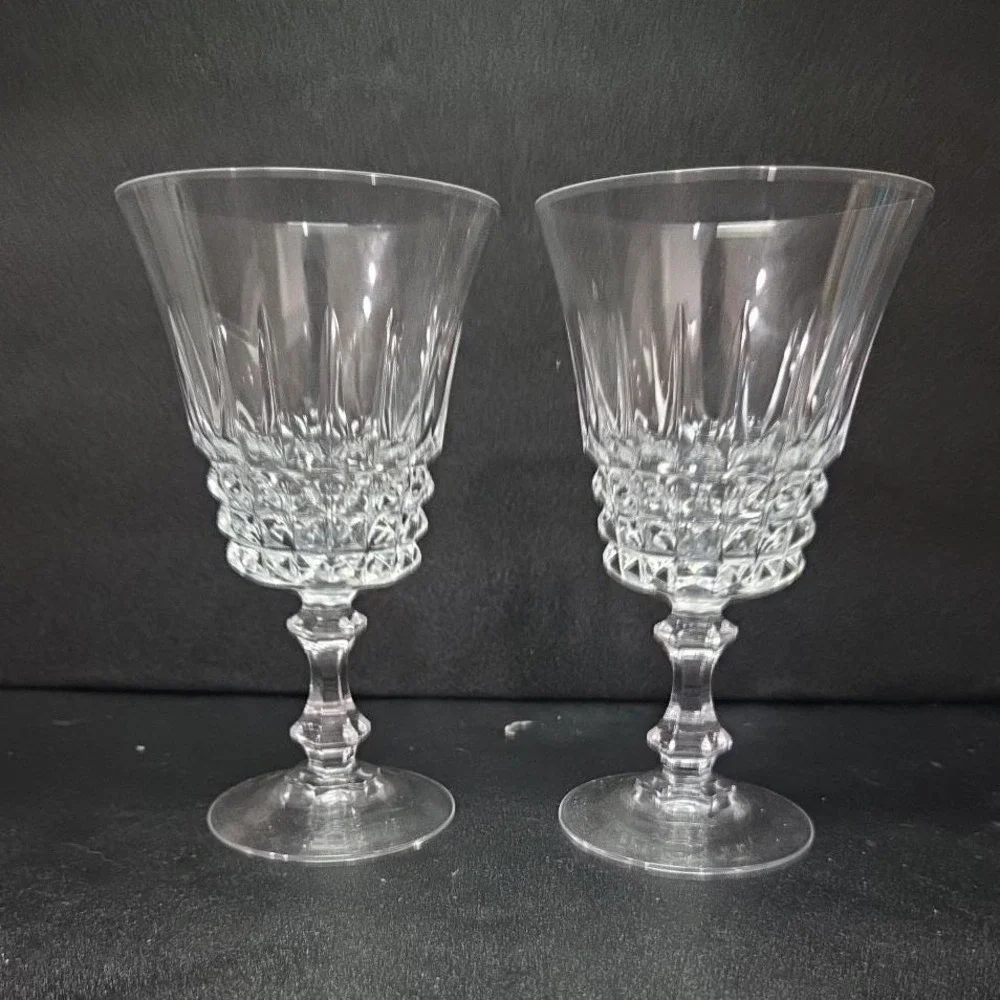 Cristal d'Arques Durand Sherry Glasses, Set of 2, Vintage Elysee‎ Taille Design